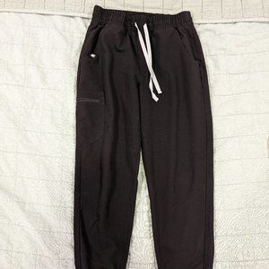Figs Zamora High Waisted Jogger Small Petite Black